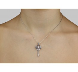 Колье серебряное с цирконием Ключ от счастья 3798р, 40-45 размер