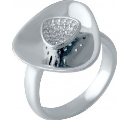 Серебряное кольцо SilverBreeze с фианитами (2031444) 17 размер