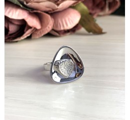 Серебряное кольцо SilverBreeze с фианитами 2031444 16.5 размер, 16.5 размер, 16.5 размер, 16.5 размер