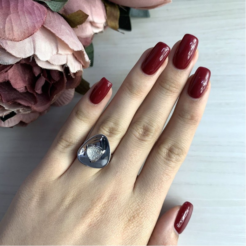 Серебряное кольцо SilverBreeze с фианитами 2031444 16.5 размер, 16.5 размер, 16.5 размер, 16.5 размер
