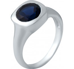 Серебряное кольцо SilverBreeze с сапфиром nano 2033080 17 размер, 17 размер, 17 размер, 17 размер