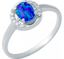 Серебряное кольцо SilverBreeze с опалом 1948231 17 размер, 17 размер, 17 размер, 17 размер