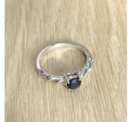 Серебряное кольцо SilverBreeze с натуральным сапфиром (1946893) 17 размер
