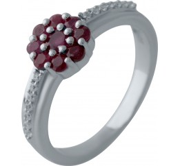 Серебряное кольцо SilverBreeze с натуральным рубином 2027768 17.5 размер, 17.5 размер, 17.5 размер, 17.5 размер