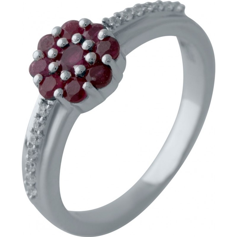 Серебряное кольцо SilverBreeze с натуральным рубином 2027768 17.5 размер, 17.5 размер, 17.5 размер, 17.5 размер