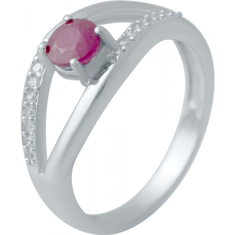 Серебряное кольцо SilverBreeze с натуральным рубином 2027102 17 размер, 17 размер, 17 размер, 17 размер