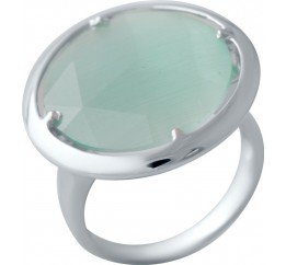 Серебряное кольцо SilverBreeze с кошачим глазом 2015314 18 размер, 18 размер, 18 размер, 18 размер