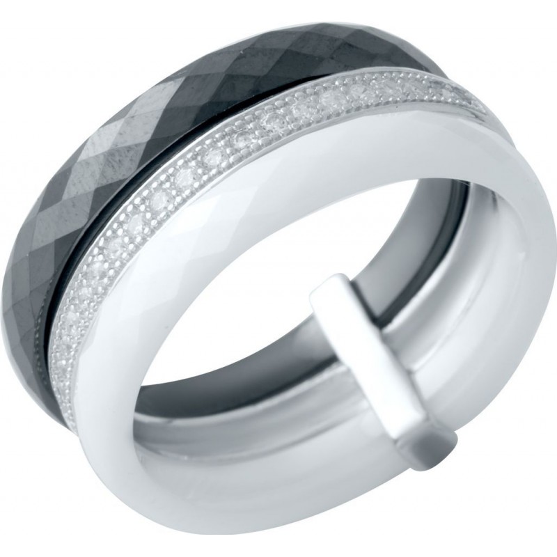 Серебряное кольцо SilverBreeze с керамикой (2021346) 18 размер