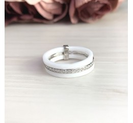 Серебряное кольцо SilverBreeze с керамикой 1223666 15 размер, 15 размер, 15 размер, 15 размер