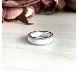 Серебряное кольцо SilverBreeze с керамикой 1214459 18.5 размер, 18.5 размер, 18.5 размер, 18.5 размер
