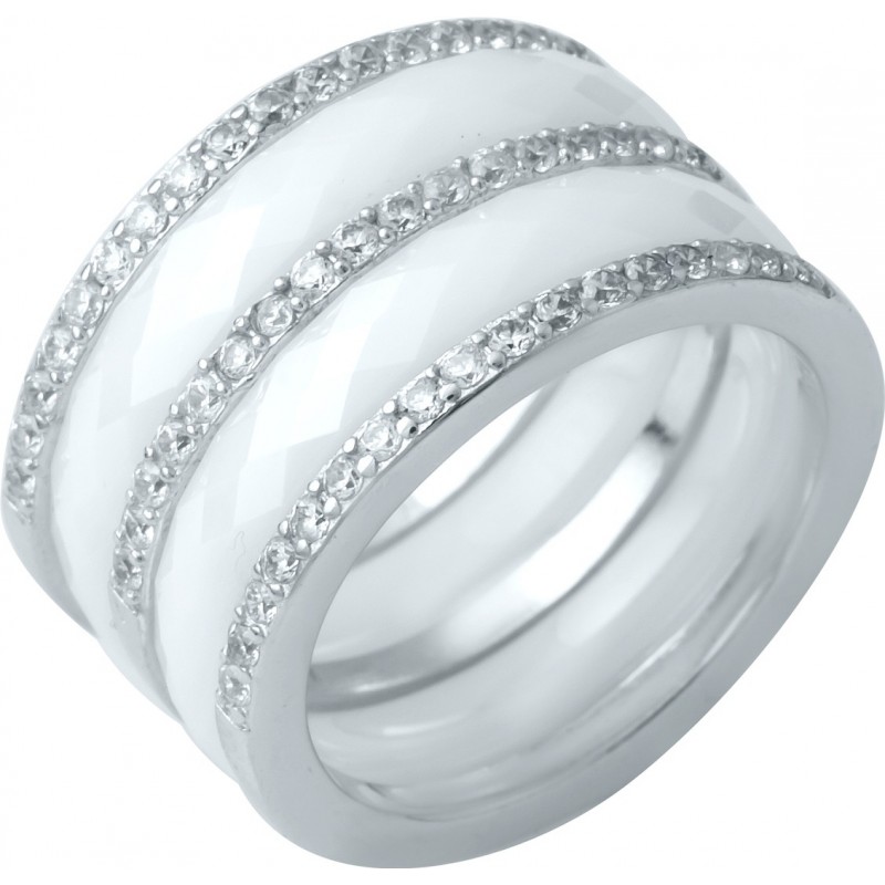 Серебряное кольцо SilverBreeze с керамикой 1214299 18 размер, 18 размер, 18 размер, 18 размер