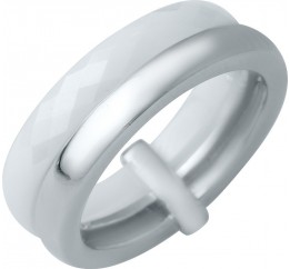 Серебряное кольцо SilverBreeze с керамикой (1150788) 17 размер