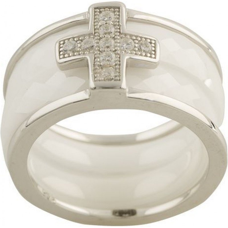 Серебряное кольцо SilverBreeze с керамикой (1150382) 16.5 размер