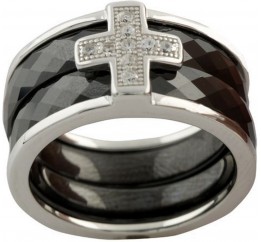 Серебряное кольцо SilverBreeze с керамикой 1150306 19 размер, 19 размер, 19 размер, 19 размер