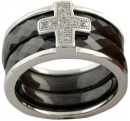 Серебряное кольцо SilverBreeze с керамикой 1150306 18.5 размер, 18.5 размер, 18.5 размер, 18.5 размер