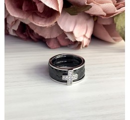 Серебряное кольцо SilverBreeze с керамикой 1150306 18 размер, 18 размер, 18 размер, 18 размер