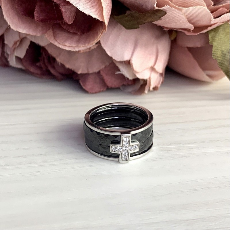 Серебряное кольцо SilverBreeze с керамикой 1150306 16.5 размер, 16.5 размер, 16.5 размер, 16.5 размер