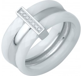 Серебряное кольцо SilverBreeze с керамикой 0481791 18 размер, 18 размер, 18 размер, 18 размер