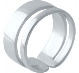 Серебряное кольцо SilverBreeze без камней (2030119) 17.5 размер