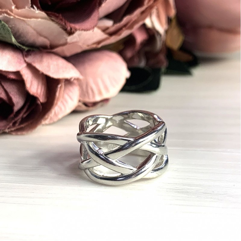 Серебряное кольцо SilverBreeze без камней 2029472 18.5 размер, 18.5 размер, 18.5 размер, 18.5 размер