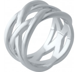 Серебряное кольцо SilverBreeze без камней (2029472) 18 размер