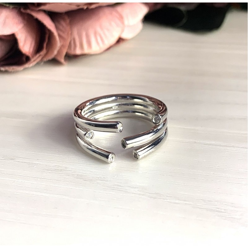 Серебряное кольцо SilverBreeze без камней 2029465 17 размер, 17 размер, 17 размер, 17 размер