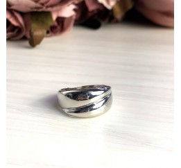 Серебряное кольцо SilverBreeze без камней (2022343) 17 размер