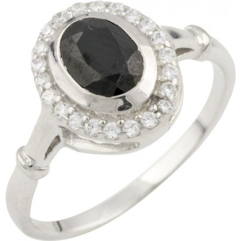 Серебряное кольцо SilverBreeze с натуральным сапфиром 0468518 17 размер, 17 размер, 17 размер, 17 размер