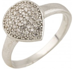 Серебряное кольцо SilverBreeze с фианитами (0486574)