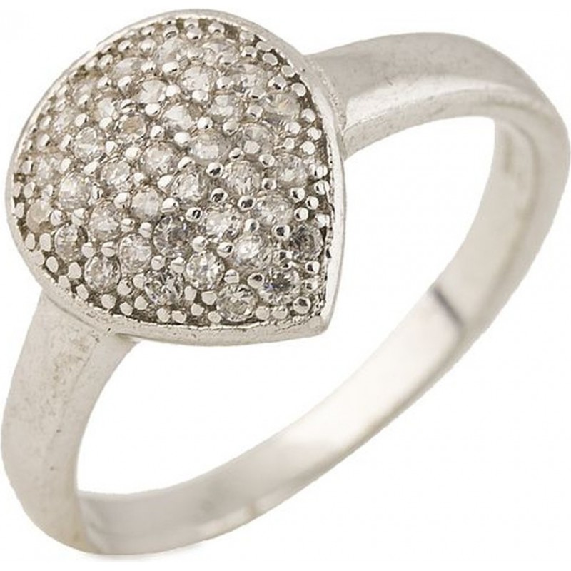 Серебряное кольцо SilverBreeze с фианитами (0486574)
