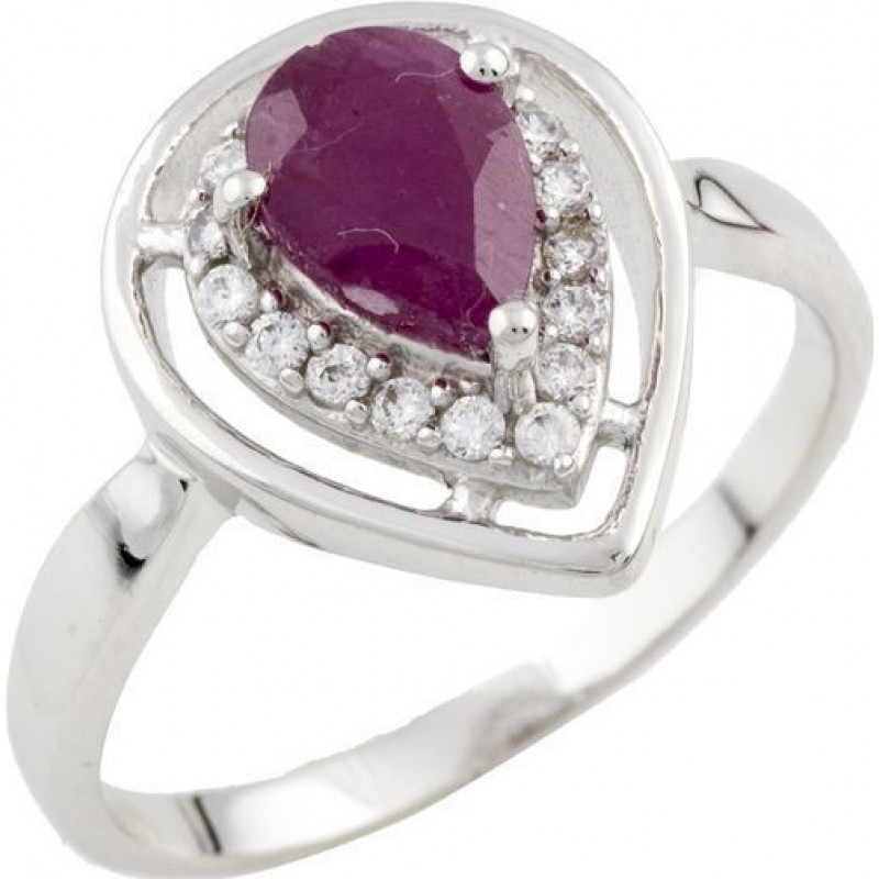 Серебряное кольцо SilverBreeze с натуральным рубином 1087794 17 размер, 17 размер, 17 размер, 17 размер