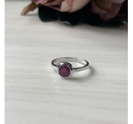 Серебряное кольцо SilverBreeze с натуральным рубином 1192436 16.5 размер, 16.5 размер, 16.5 размер, 16.5 размер