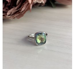 Серебряное кольцо SilverBreeze с натуральным мистик топазом 1456477 18 размер, 18 размер, 18 размер, 18 размер