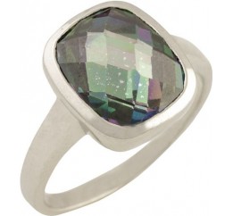Серебряное кольцо SilverBreeze с натуральным мистик топазом 1456477 18 размер, 18 размер, 18 размер, 18 размер