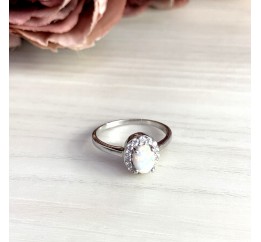 Серебряное кольцо SilverBreeze с опалом 1892565 18 размер, 18 размер, 18 размер, 18 размер