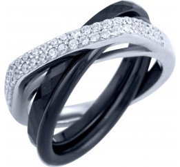 Серебряное кольцо SilverBreeze с керамикой 1903988 18 размер, 18 размер, 18 размер, 18 размер