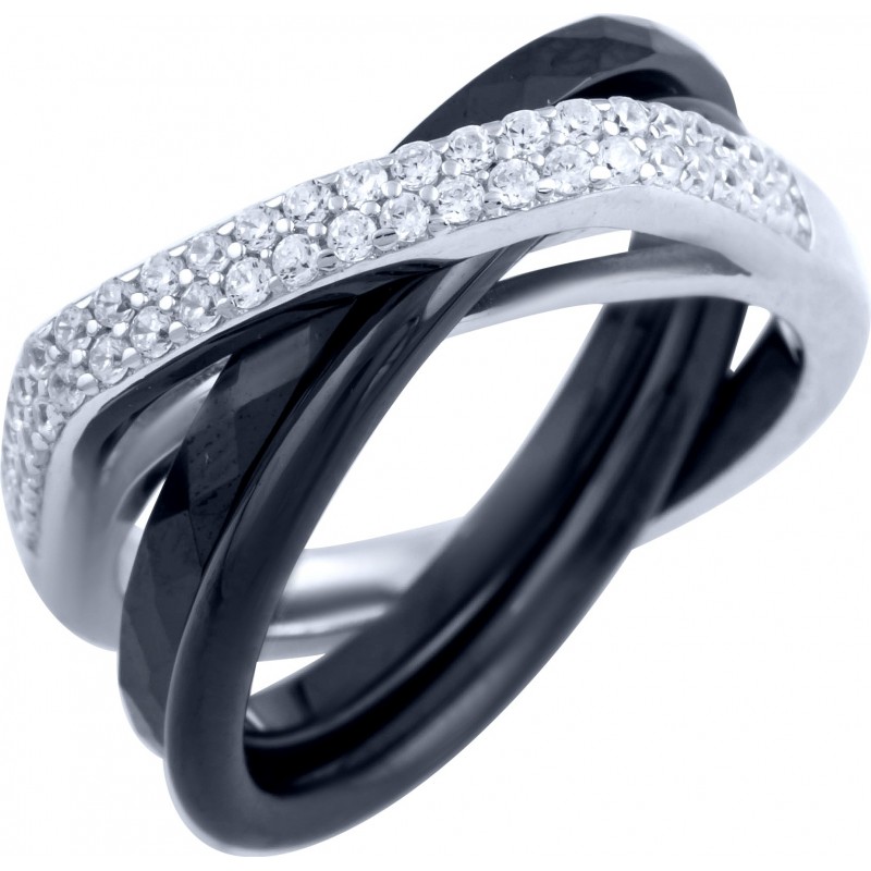 Серебряное кольцо SilverBreeze с керамикой 1903988 18.5 размер, 18.5 размер, 18.5 размер, 18.5 размер