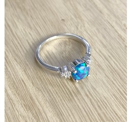 Серебряное кольцо SilverBreeze с опалом 1920244 17 размер, 17 размер, 17 размер, 17 размер