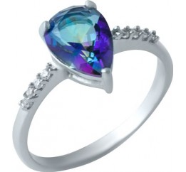 Серебряное кольцо SilverBreeze с натуральным мистик топазом 1921395 17 размер, 17 размер, 17 размер, 17 размер