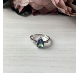 Серебряное кольцо SilverBreeze с натуральным мистик топазом 1921395 17 размер, 17 размер, 17 размер, 17 размер