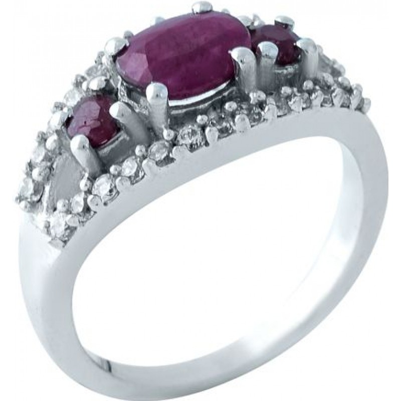 Серебряное кольцо SilverBreeze с натуральным рубином 1963333 17 размер, 17 размер, 17 размер, 17 размер