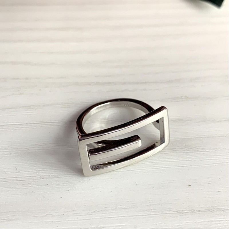 Серебряное кольцо SilverBreeze без камней (1998458) 16.5 размер