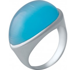 Серебряное кольцо SilverBreeze с кошачим глазом 2006671 18 размер, 18 размер, 18 размер, 18 размер