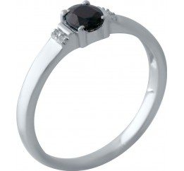Серебряное кольцо SilverBreeze с натуральным сапфиром (2028154) 18 размер