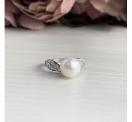 Серебряное кольцо SilverBreeze с натуральным жемчугом 2041252 16.5 размер, 16.5 размер, 16.5 размер, 16.5 размер
