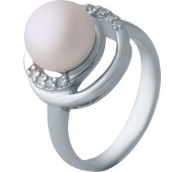 Серебряное кольцо SilverBreeze с натуральным жемчугом 2041283 17 размер, 17 размер, 17 размер, 17 размер