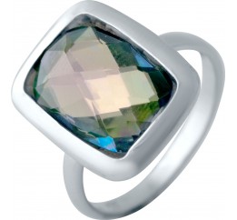 Серебряное кольцо SilverBreeze с натуральным мистик топазом 2043478 17.5 размер, 17.5 размер, 17.5 размер, 17.5 размер