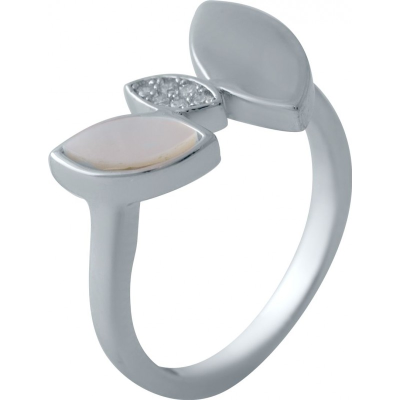 Серебряное кольцо SilverBreeze с натуральным перламутром 2037965 17 размер, 17 размер, 17 размер, 17 размер