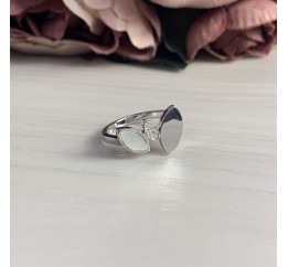 Серебряное кольцо SilverBreeze с натуральным перламутром 2037965 18 размер, 18 размер, 18 размер, 18 размер