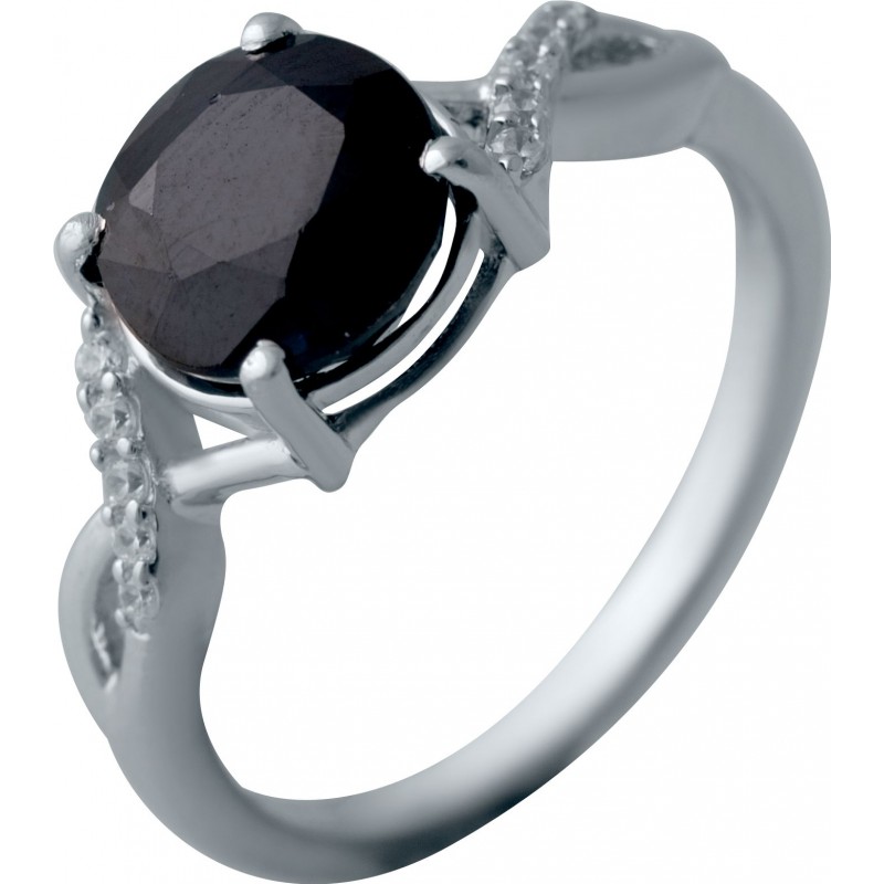 Серебряное кольцо SilverBreeze с натуральным сапфиром (2041993) 17 размер